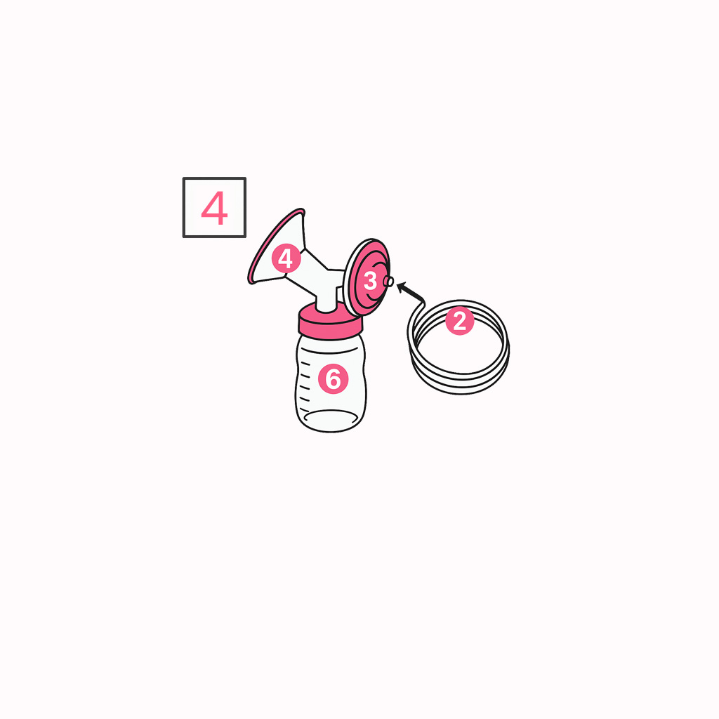 Insérez le tube dans le protecteur anti-retour